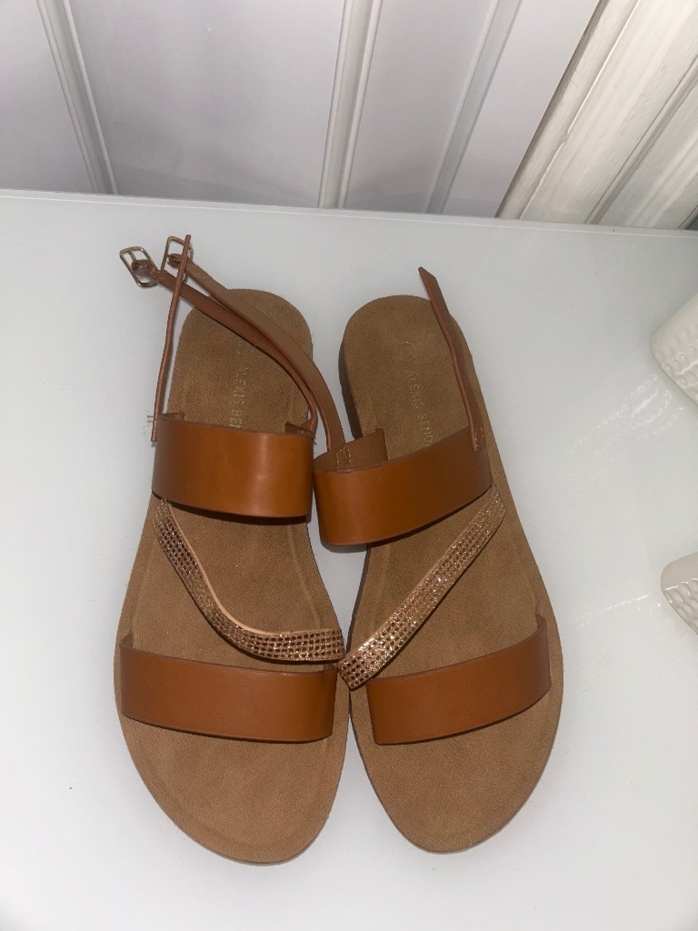 Women’s Brown Strappy Flat Sandals